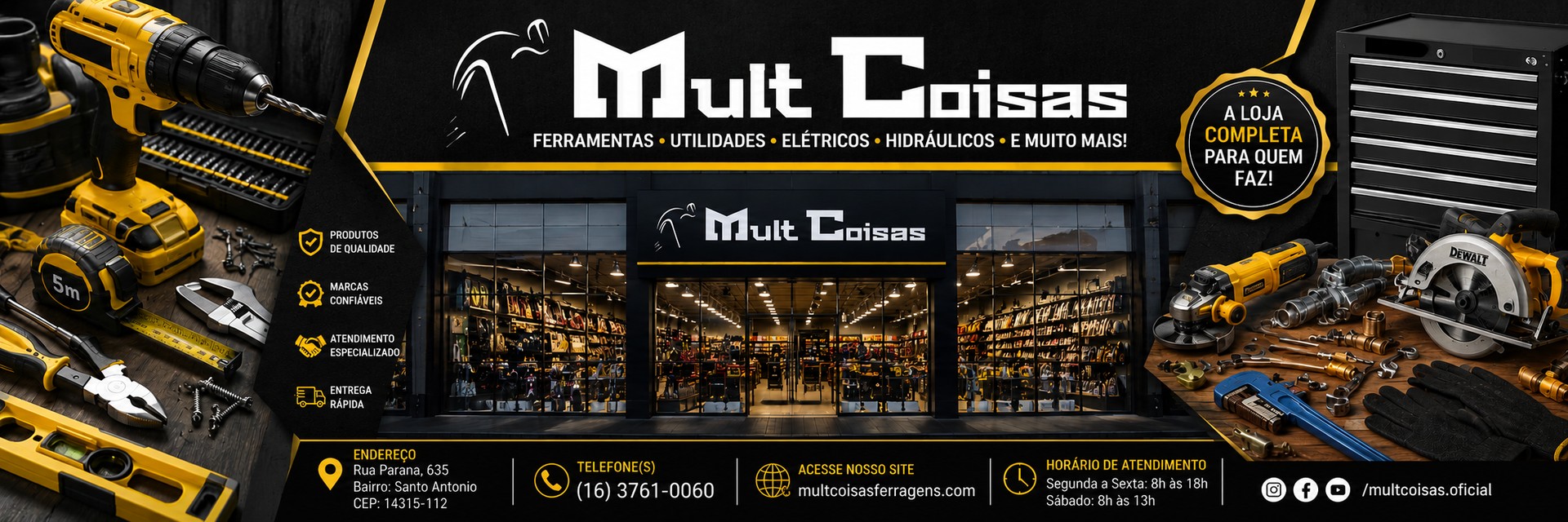 Mult Coisas Ferragens e Ferramentas — Ferramentas, utilidades, elétricos, hidráulicos e muito mais